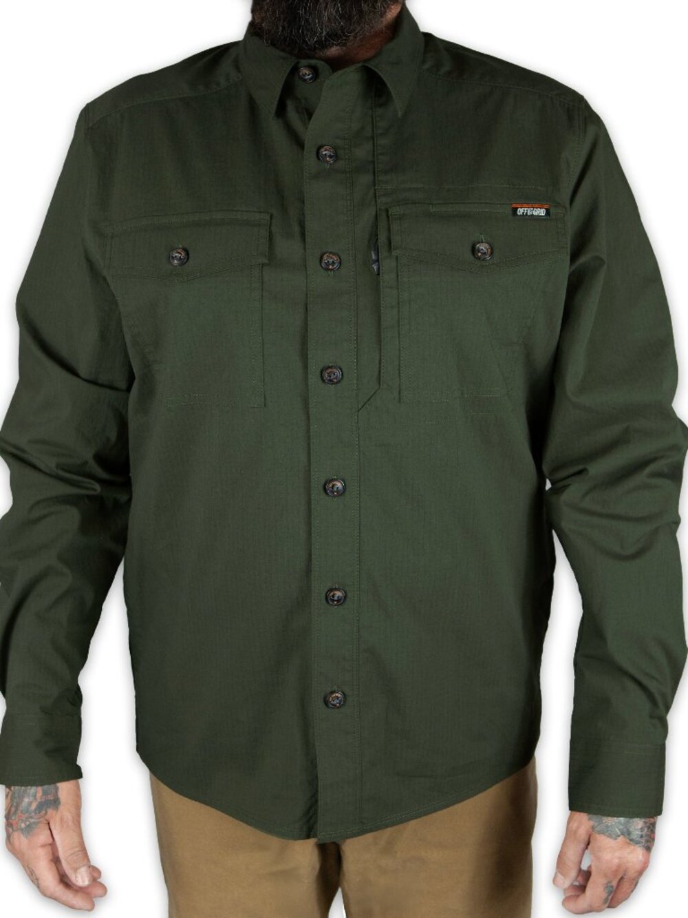 Off The Grid Surplus Echo Bravo LS Shirt - Army